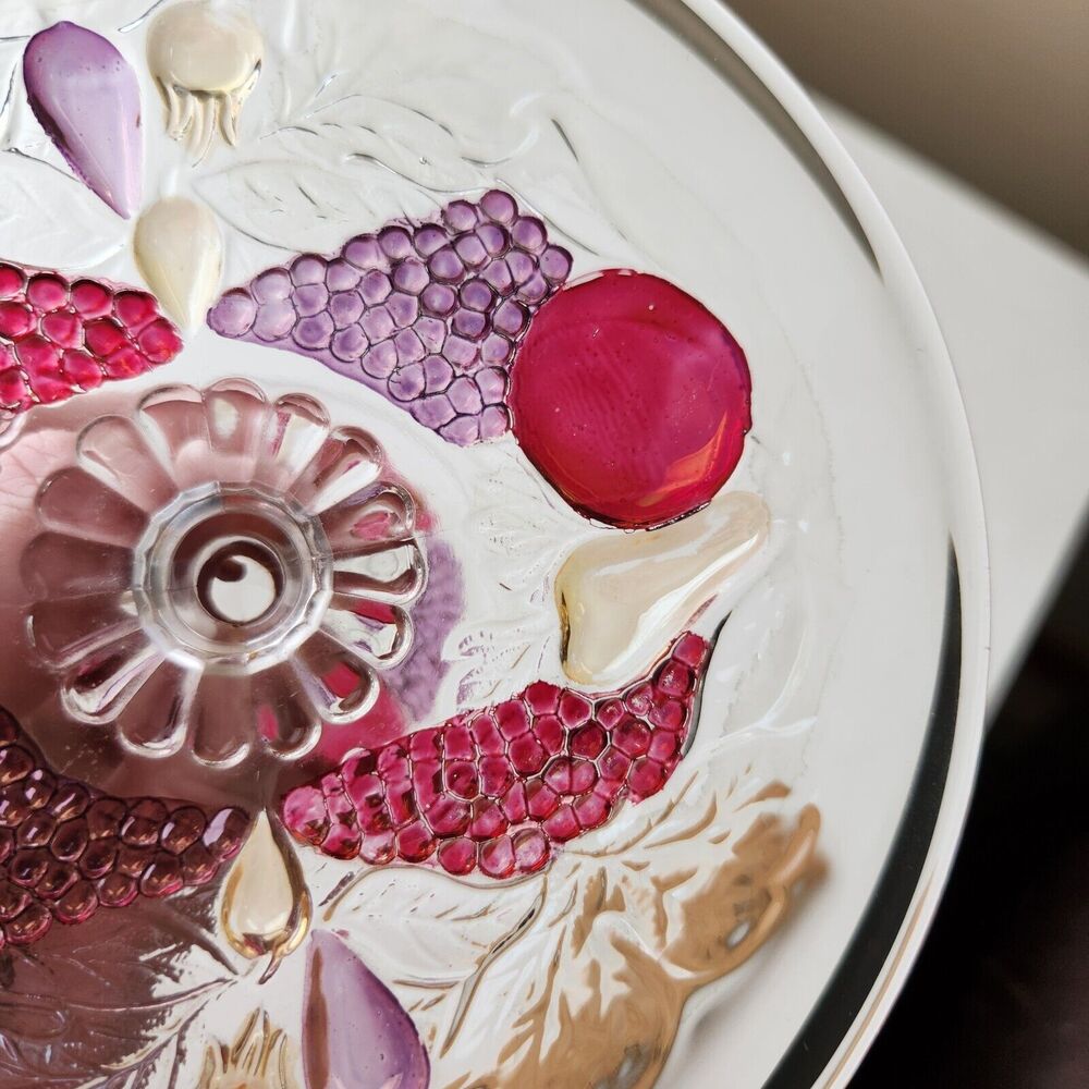 Westmoreland Glass Della Robbia Mint Compote Tidbit Tray Cake Plate 1928-1940 - Picture 9 of 11